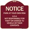Signmission Park at Your Own Risk H.O.A. Not Responsible for Theft or Damage to Vehicles o, A-DES-BU-1818-23536 A-DES-BU-1818-23536 - alternate 1